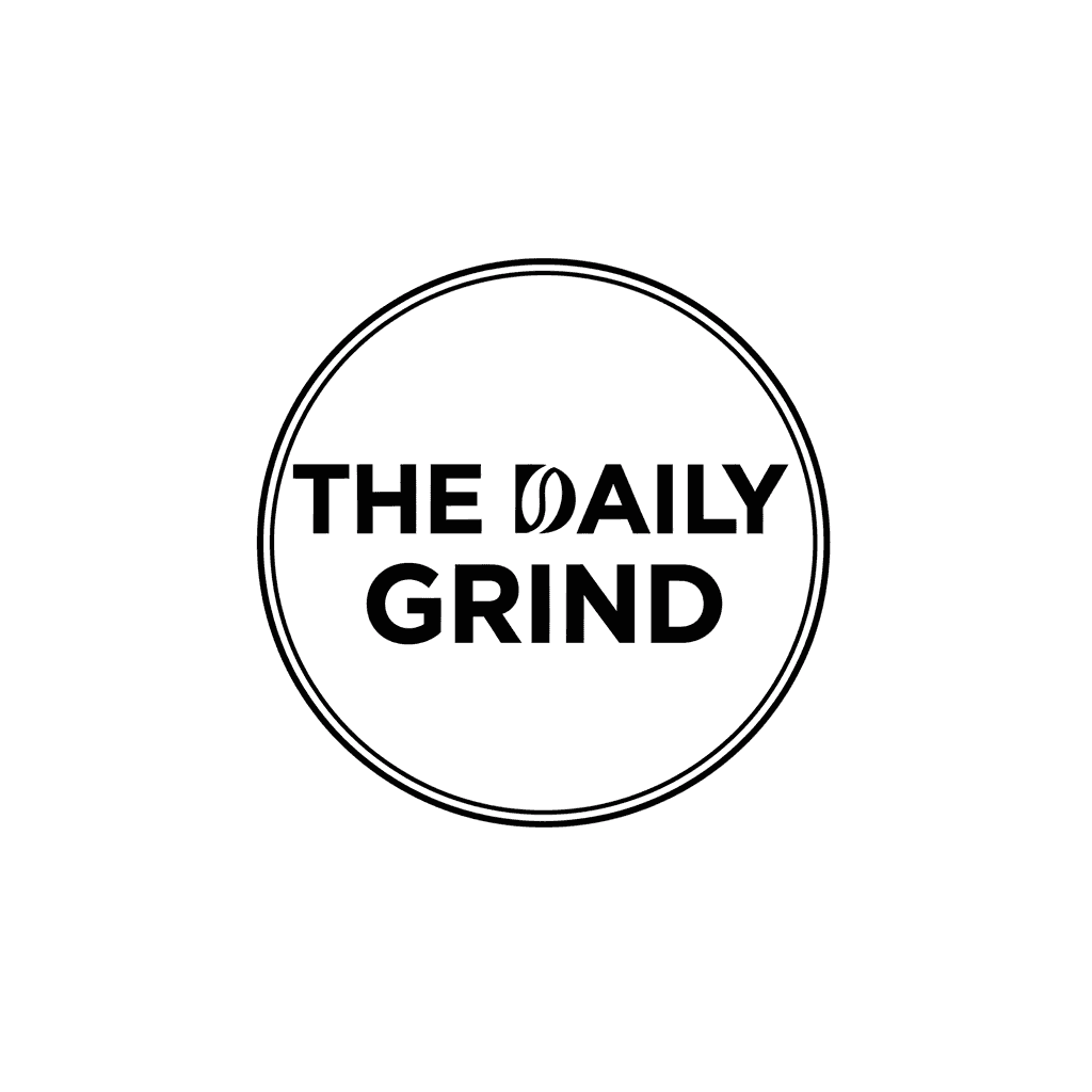Crea un logotipo moderno y minimalista para una cafetería llamada "The Daily Grind"…